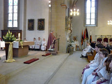 Festgottesdienst zum 50jahrigen Priesterjubiläum von Stadtpfarrer i.R. Geistlichen Rat Ulrich Trzeciok (Foto: Karl-Franz Thiede)